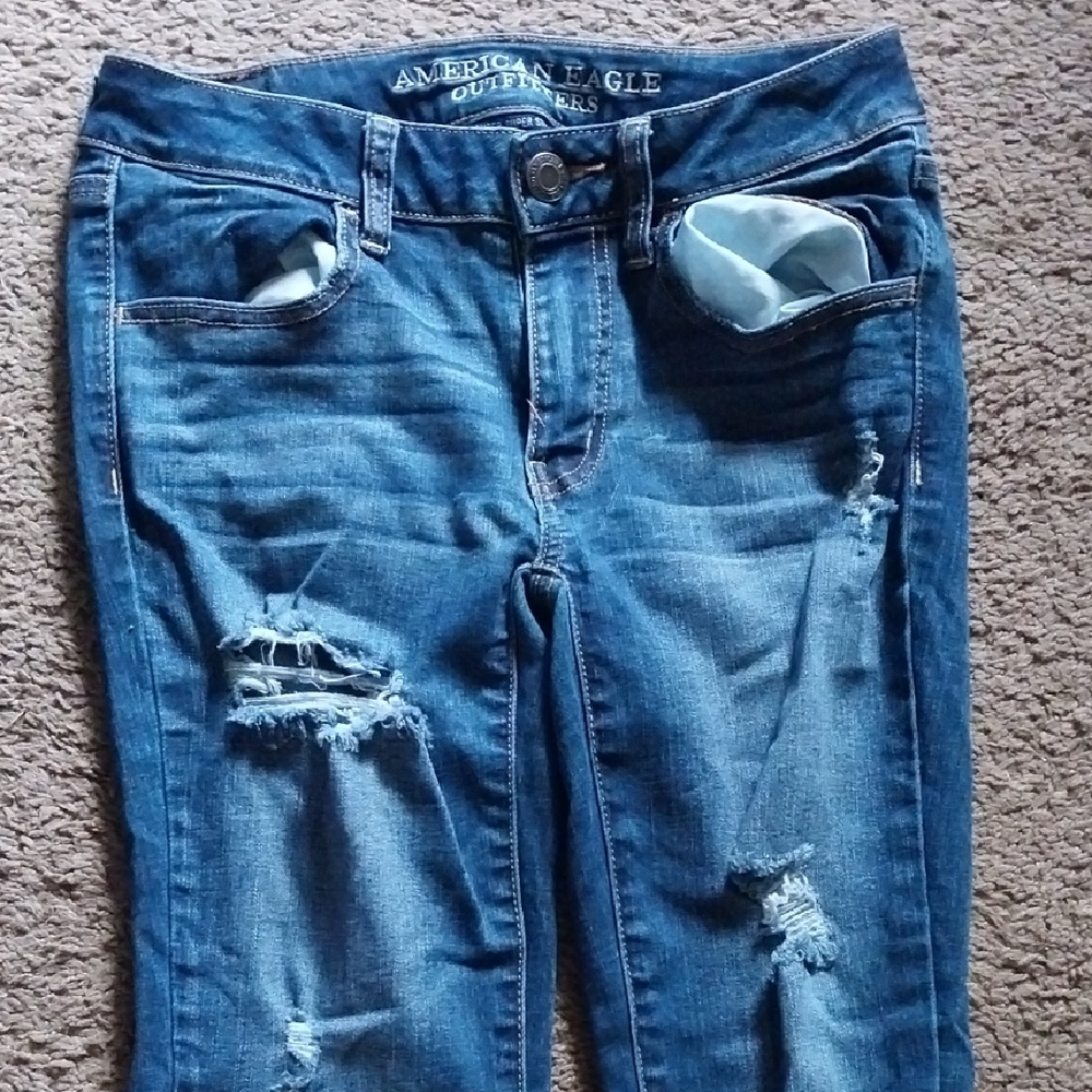 American Eagle Outfitters Skinny Medium-Light Wash Jeans